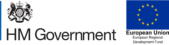 ERDF and government logo