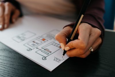 Person writing